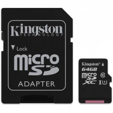Карта памяти 64Gb microSDXC, Kingston, Class10 Ultra 1