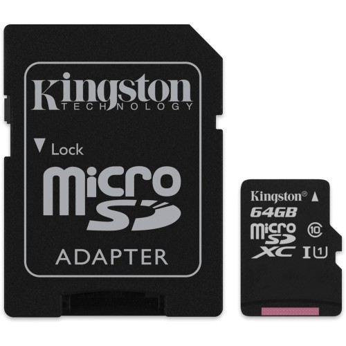 Карта памяти 64Gb microSDXC, Kingston, Class10 Ultra 1