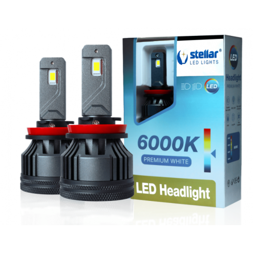 Светодиодная LED лампа Stellar M65PRO H11 65W CAN BUS EMC & EMI (комплект 2шт)