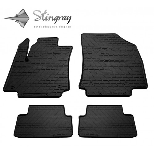 Автомобильные коврики для CITROEN C3 AIRCROSS 17-/ OPEL Crossland X 17- (design 2016) with plastic clips OP - 4шт Stingray 1003114