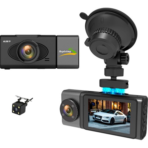 Автомобильный видеорегистратор Aspiring ALIBI 9 GPS, 3 CAMERAS, SPEEDCAM