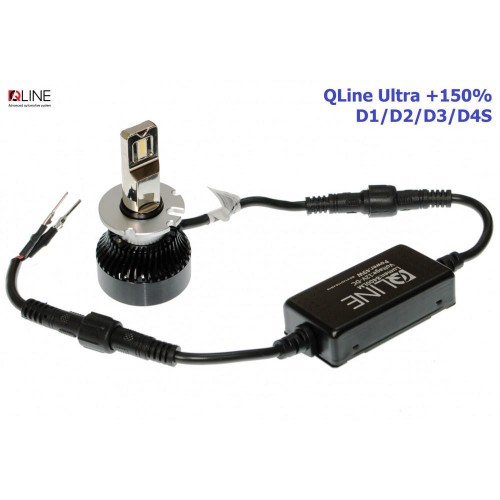 Светодиодная LED лампа QLine Ultra +150% D1/D2/D3/D4S 6000K 49W (2шт.)