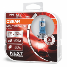 Галогенная лампа Osram 64193NL H4 Night Breaker Laser NG +150% 60/55W 12V P43T HardDuopet Галогенная лампа Osram 64193NL H4 Night Breaker Laser NG +150% 60/55W 12V P43T HardDuopet