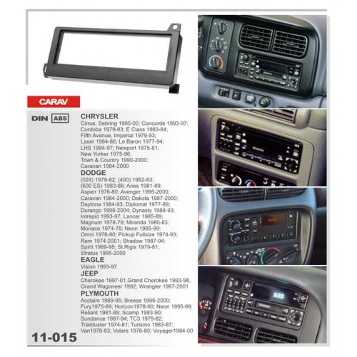 Рамка переходная для автомагнитолы CARAV 11-015 1-Din