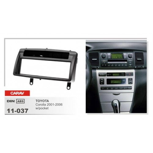 Рамка переходная для автомагнитолы CARAV 11-037 1-Din