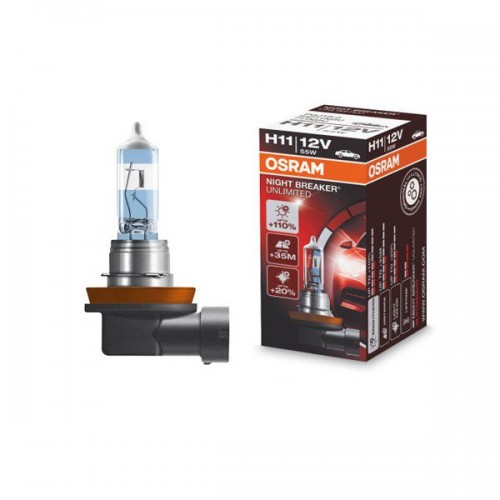 Галогенная лампа Osram H11 NIGHT BREAKER UNLIMITED +110% 12V 64211NBU-01B (1шт.)