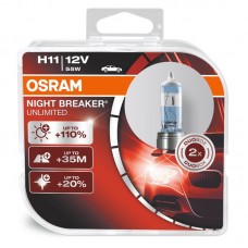 Галогенная лампа Osram H11 NIGHT BREAKER UNLIMITED +110% 12V 64211NBU-HCB (2шт.) Галогенная лампа Osram H11 NIGHT BREAKER UNLIMITED +110% 12V 64211NBU-HCB (2шт.)