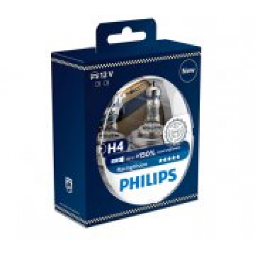 Галогенная лампа Philips H4 RacingVision +150% 55W 12342RVS2 2шт