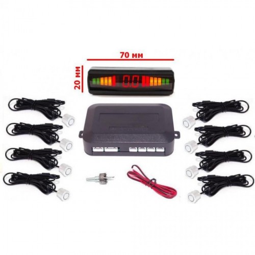 Парктроник BAXSTER PS-818-11 серебро