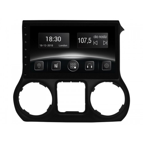 Штатная магнитола Gazer CM6510-JK (Jeep Wrangler (JK) 2011-2014)