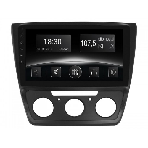 Штатная магнитола Gazer CM6510-5LM (Skoda Yeti (5L) - manual conditioner, 2009-2013)
