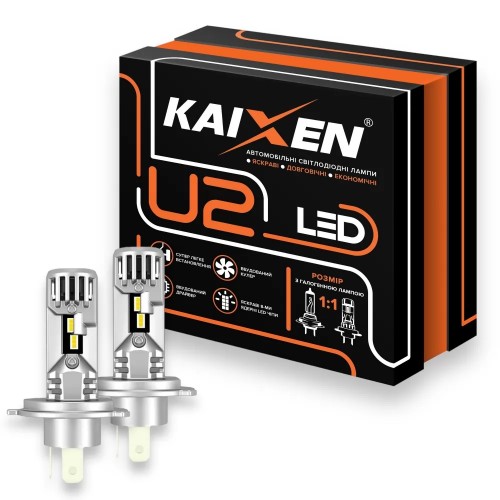 Светодиодная LED лампа KAIXEN U2 H4 30W 6000K
