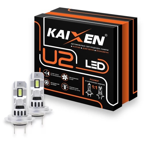 Світлодіодна LED лампа KAIXEN U2 H7 30W 6000K