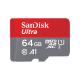 Карта памяти 64Gb microSDXC, SanDisk, Class10 Ultra 1