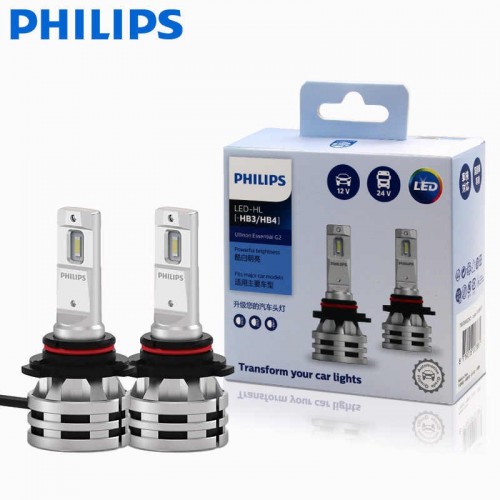 LED лампа PHILIPS 11005UE2X2 HB3/HB4 24W 12-24V Ultinon Essential G2 6500K