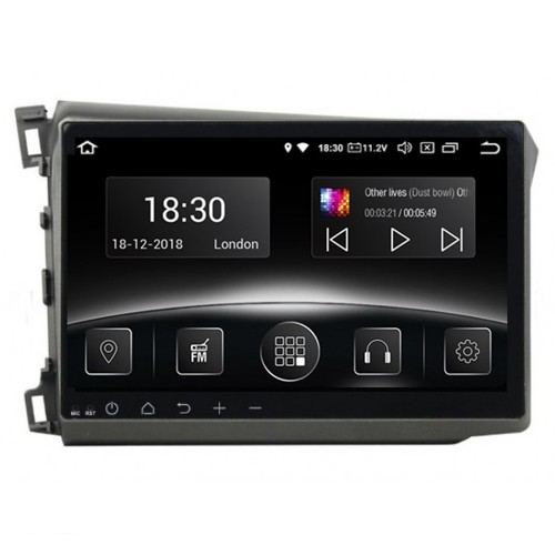 Штатная магнитола Gazer CM6510-FG (Honda Civic (FG) 2011-2013)