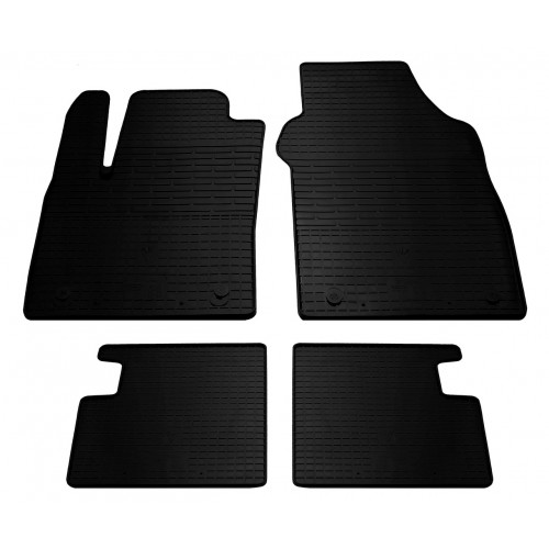 Автомобильные коврики для FIAT 500 07- with plastic clips FL - 4шт Stingray 1006064