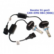 Светодиодная LED лампа Baxster S1 gen3 HB4 (9006) 5000K CAN+EMS (комплект 2шт) Светодиодная LED лампа Baxster S1 gen3 HB4 (9006) 5000K CAN+EMS (комплект 2шт)