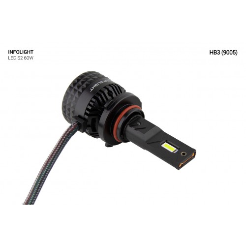 Светодиодная LED лампа Infolight S2 HB3 (9005) (комплект 2шт)