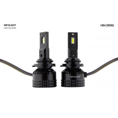 Светодиодная LED лампа Infolight S2 HB4 (9006) (комплект 2шт)