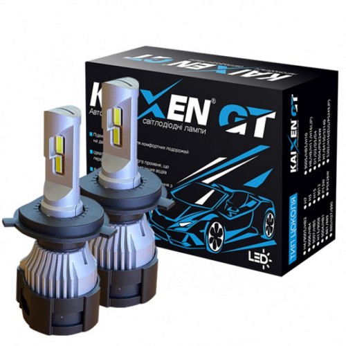 Світлодіодна LED лампа KAIXEN GT H4 (50W-6000K-CAN BUS READY)