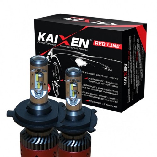 Світлодіодна LED лампа KAIXEN RedLine H4 (35W-6000K)